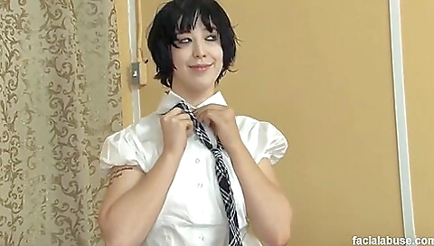 Sexy young clark with anitter