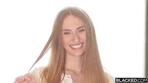 Beautiful blonde babe on her boyfriend