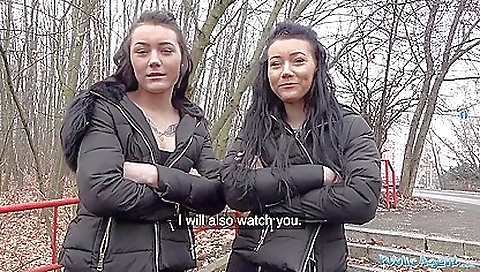 Public Agent Real Fake twins stopped on the street Public Agent Real Fake twins stopped on the street